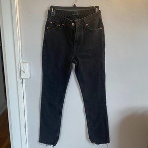 ASOS High-Waisted Straight Jeans